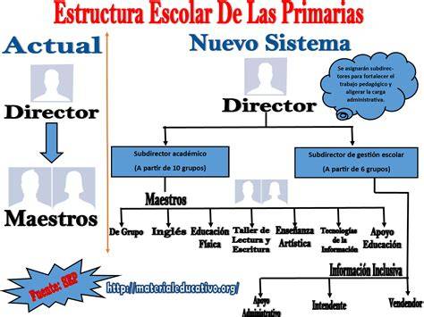 Esquema de la estructura de la educación primaria británica