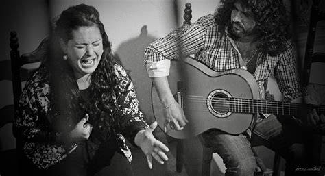 Foto de Teresita Mazzantini, figura histórica del cante flamenco