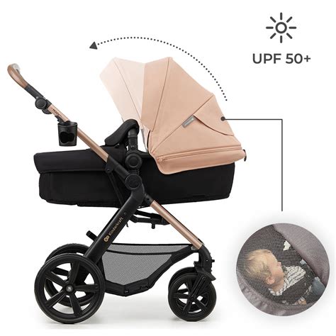 Detalle de la capota extensible UPF 50+ y el tejido sostenible de la silla EasyWalker Zoey