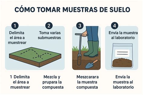 Esquema general del proceso de muestreo de fertilizantes, mostrando las etapas clave desde la toma hasta la homogeneización.
