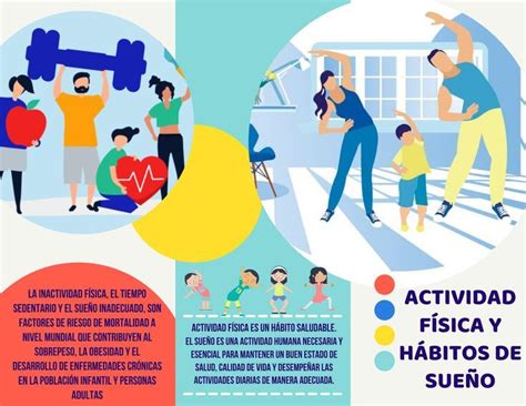 Infografía sobre hábitos de sueño y actividad física en niños