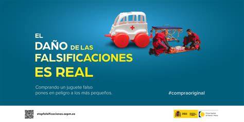 Foto de campaña de concienciación contra las falsificaciones