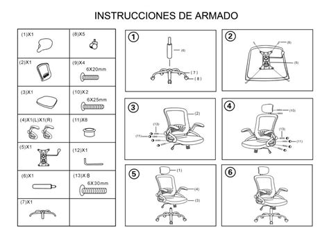 Esquema de las piezas reemplazables de una silla Maclaren