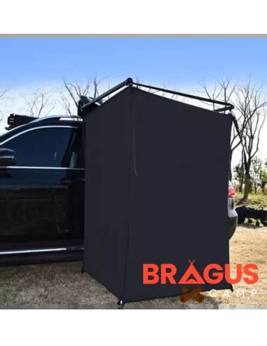 Toldo cambiador BRAGUSCAMP 4x4 instalado en un vehículo todoterreno