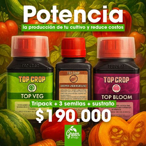 Productos de la gama Top Crop para cannabis