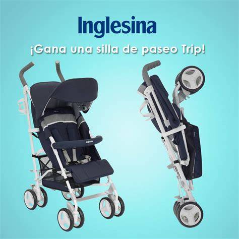Infografía detallando el sistema de plegado compacto de una silla de paseo tipo paraguas