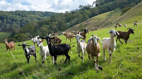 Machos y cabras en un pastoreo conjunto durante la temporada de cubrición