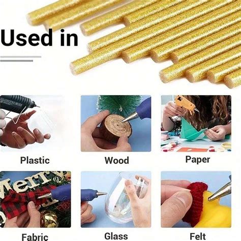 Variedad de barras de pegamento termofusible de diferentes colores y tamaños