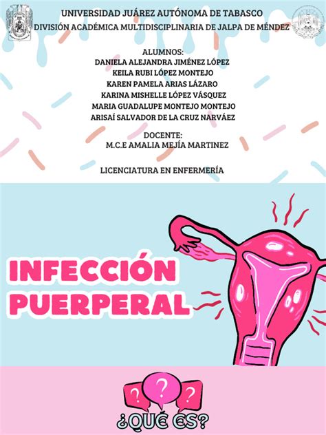 Esquema de las causas de infección puerperal, incluyendo retained placental fragments and foreign bodies