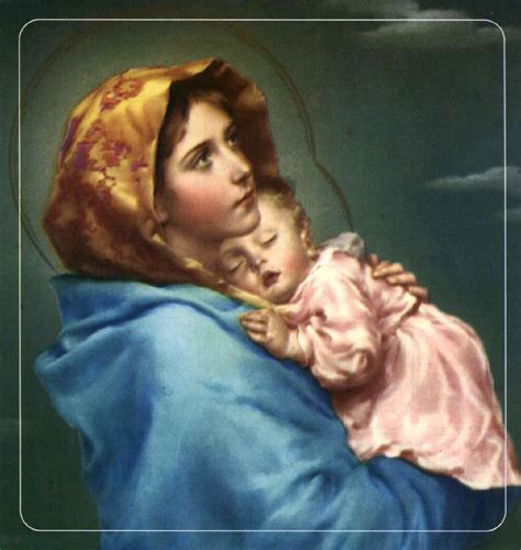 Imagen de la Virgen María con el Niño Jesús, representando la ternura maternal