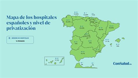 Mapa de España con la ubicación de los hospitales de referencia en alergología pediátrica
