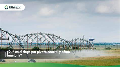 Esquema de un sistema de riego por pivote central con inyección de fertilizante