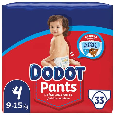 Bebé sonriente usando un pañal Dodot Pants