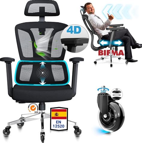 Silla de oficina con diseño de asiento de coche de carreras y elementos deportivos