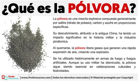 Esquema de los tres componentes principales de la pólvora: salitre, carbón y azufre