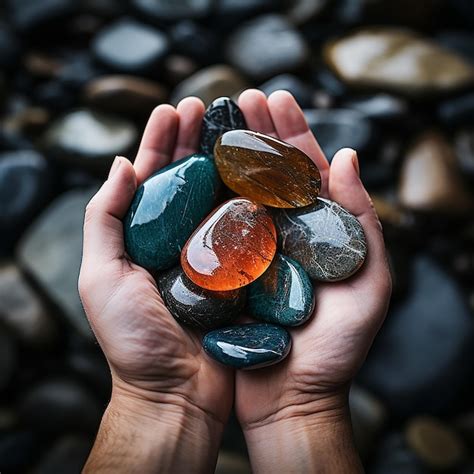 Mano sosteniendo una piedra con un nombre grabado, en un contexto de ritual