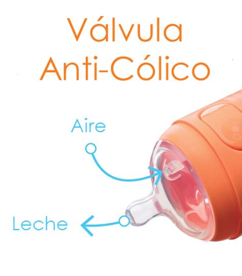 Infografía sobre la válvula anticólicos en tetinas