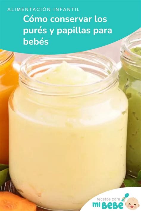 Infografía sobre cómo congelar papillas para bebés