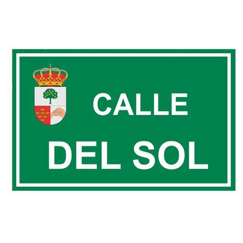 Placa con el nuevo nombre de la calle 