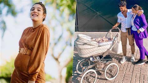 fotografía de Alma Cortés Bollo embarazada, mostrando su estado avanzado de gestación