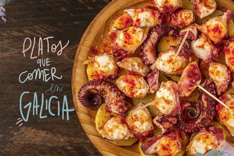 Variedad de platos típicos de la gastronomía gallega en Redondela