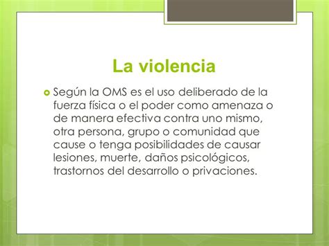 Esquema sobre la definición de violencia obstétrica según la OMS, destacando los pilares de acción u omisión, desigualdad de poder y afectación a derechos