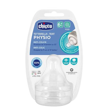 Infografía comparando flujos de tetinas Chicco (lento, medio, rápido)