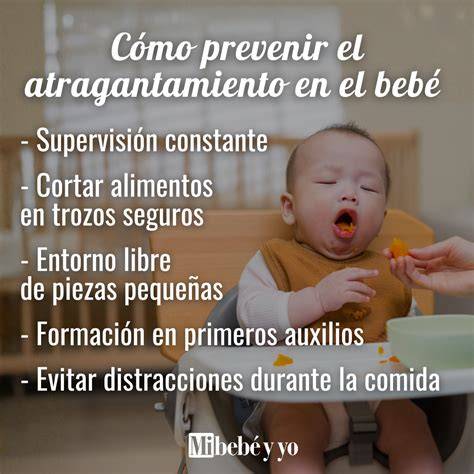 Infografía de alimentos peligrosos para bebés por atragantamiento