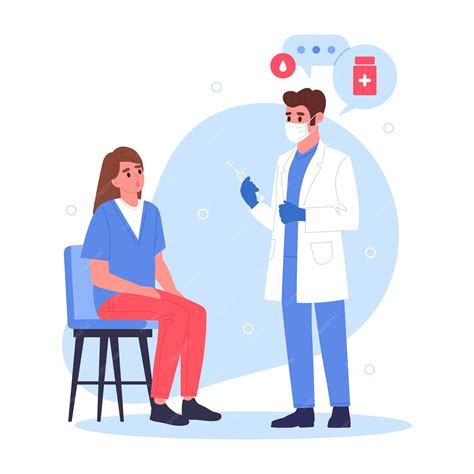 Ilustración de un médico explicando sobre un embarazo de riesgo a una paciente