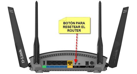 botón de reset del router