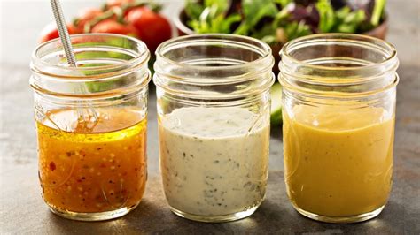 Ingredientes para aderezos de ensalada