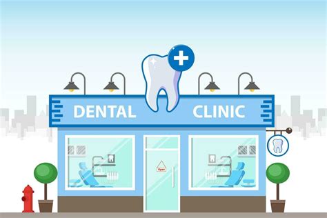 Ilustración de una clínica dental con ambiente adaptado y amigable para niños