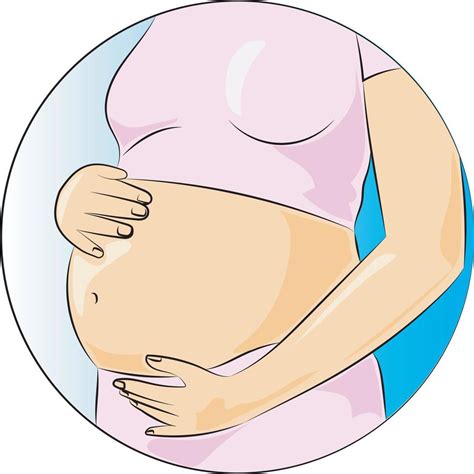 imagen de una mujer embarazada mostrando su barriga en la semana 19