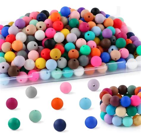 Perlas de silicona alimentaria de colores