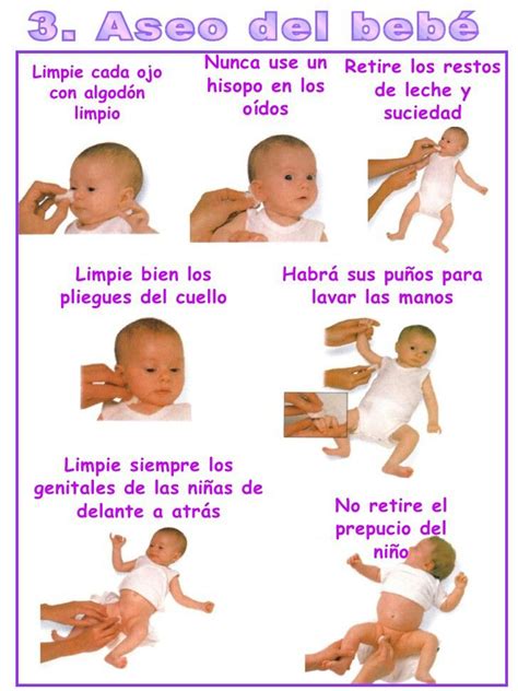 Pasos para un correcto aseo del recién nacido