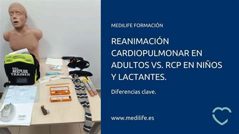 infografía comparativa de las diferencias clave entre la reanimación de adultos y niños