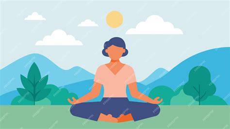 Ilustración de una persona meditando en pensamientos puros