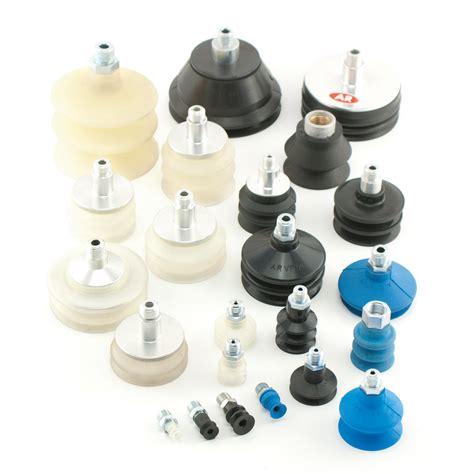 Variedad de ventosas de diferentes diámetros y con mangos ergonómicos, incluyendo tipo pistola