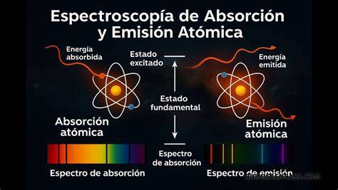 Espectro de absorción de una especie química, mostrando la relación entre absorbancia y longitud de onda, e indicando λmax