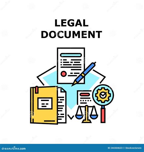 Ilustración de un documento legal o formulario de autorización