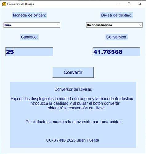 Interfaz de un conversor de moneda MXN a CLP