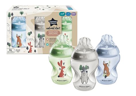 Foto comparativa de biberones Tommee Tippee Natural Start y Advanced Anti-Colic