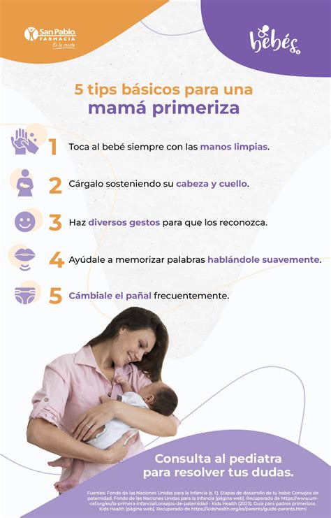 infografía sobre formas de apoyo práctico para madres primerizas
