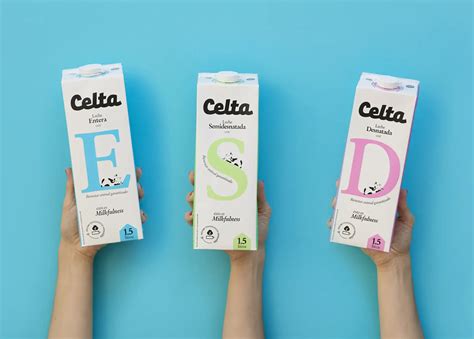 Infografía general de la marca Leche Celta, destacando el premio 