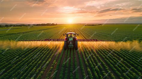 Agricultor utilizando maquinaria para aplicar fertilizante en un campo