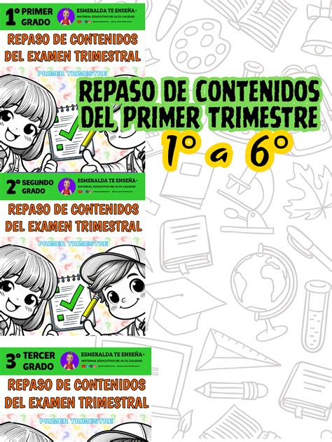Infografía resumen de contenidos del primer trimestre