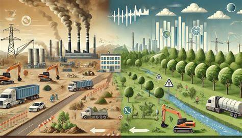 Gráfico comparativo de la vida útil y el impacto ambiental de autogeneradores y generadores convencionales.