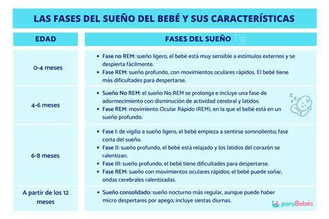 Diagrama: Fases del sueño del bebé y hitos evolutivos