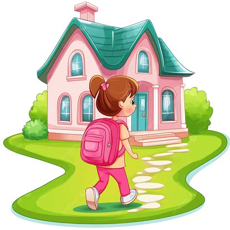 Ilustración de Jenny Lee, una enfermera joven y vestida de época, llegando a la Casa Nonnatus, un edificio antiguo con aspecto de convento.