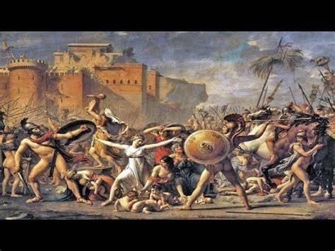 El rapto de las sabinas, cuadro de Jacques-Louis David